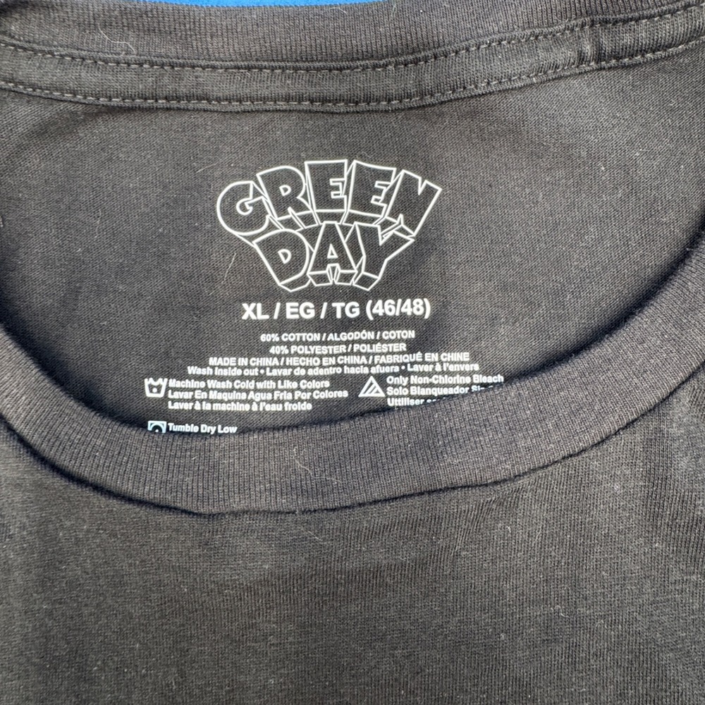 Green Day Dookie Madness Black Graphic T Shirt Mens XL - Picture 3 of 5